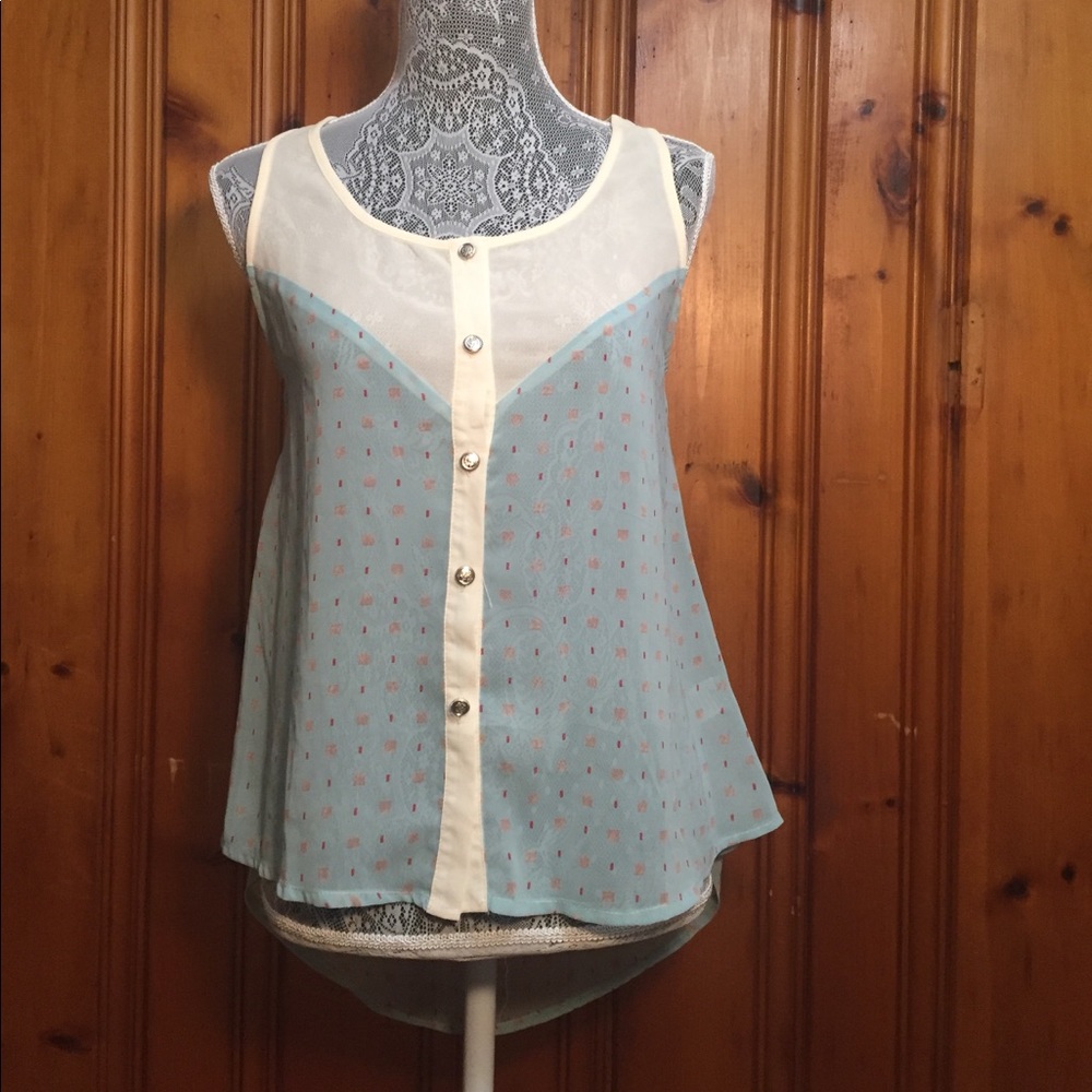 Papaya button down blouse